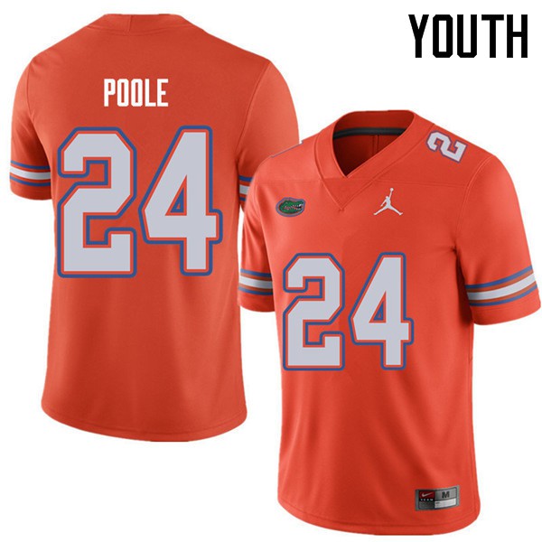 Jordan Brand Youth #24 Brian Poole Florida Gators College Football Jersey Orange